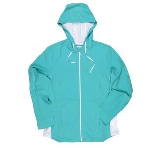 West Marine Sea Blue and White Hoodie Jacket, Size Small, NWOT